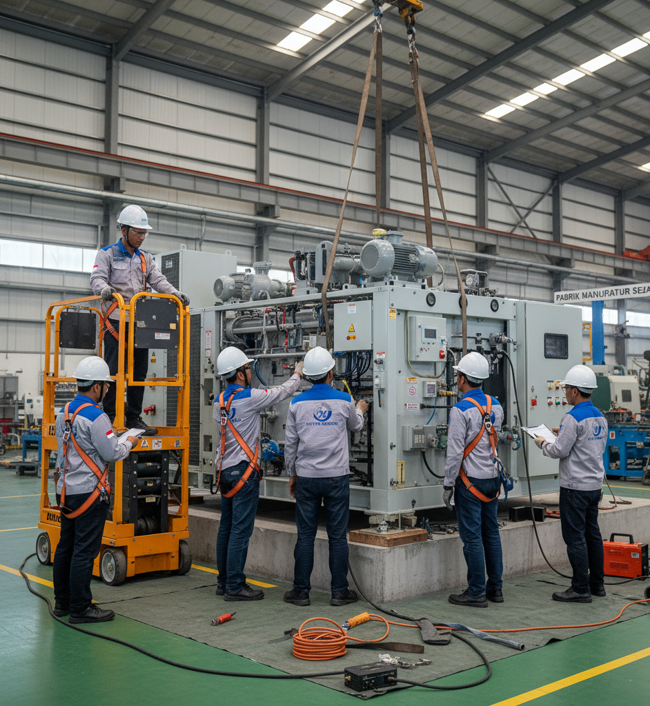 Instalasi Chiller Pabrik